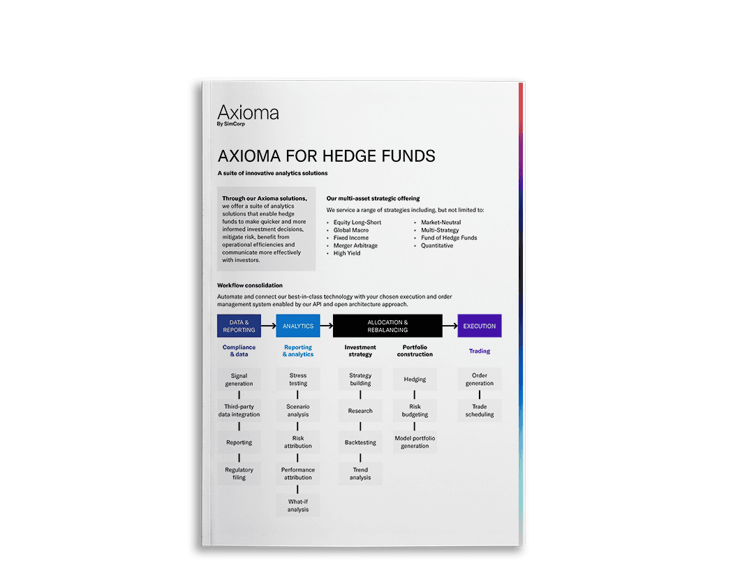 Axioma for Hedge Funds